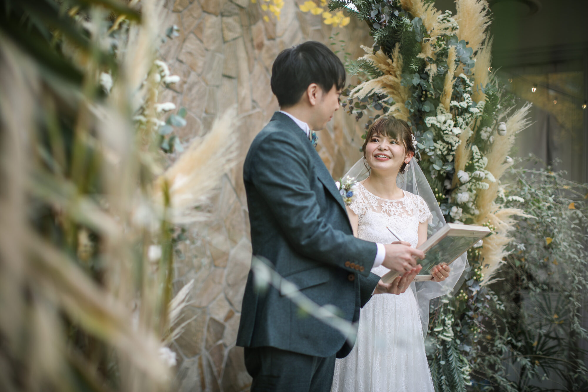 結婚式ってこんなに楽しいのか と驚くくらい楽しかったです 打ち合わせも含めてとてもたのしい思い出になりました お客様の声 オリジナルウェディングのhaku